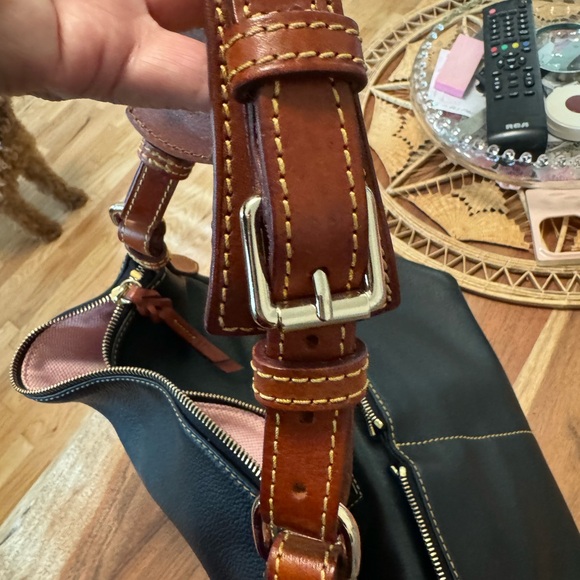 Dooney shoulder Black/Dark Blue Hobo bag - Picture 5 of 10